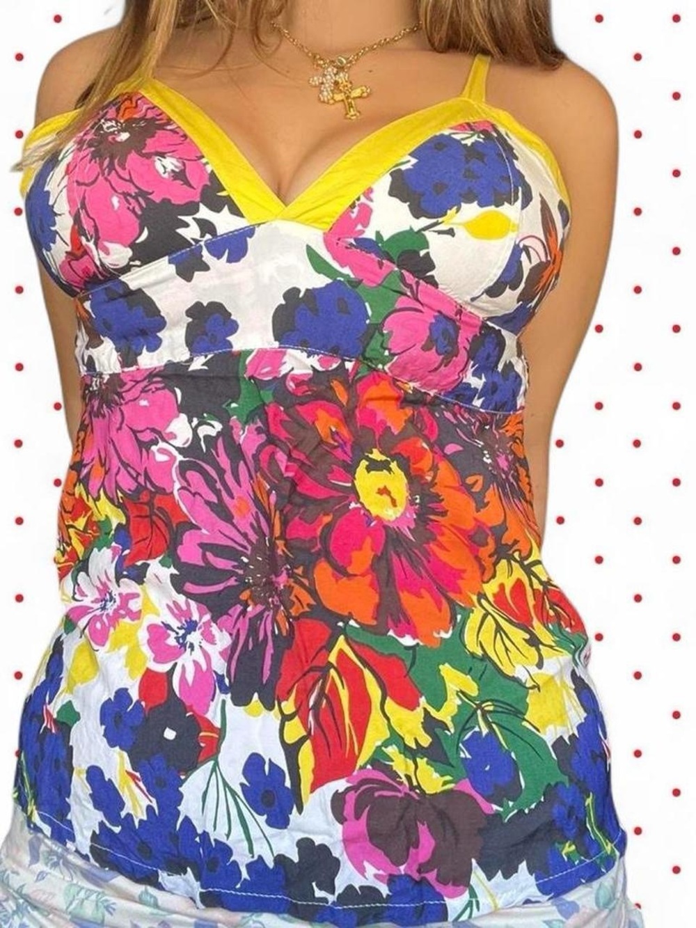 Element Backless Floral Print Top in Pink, Blue, Green, Black, White